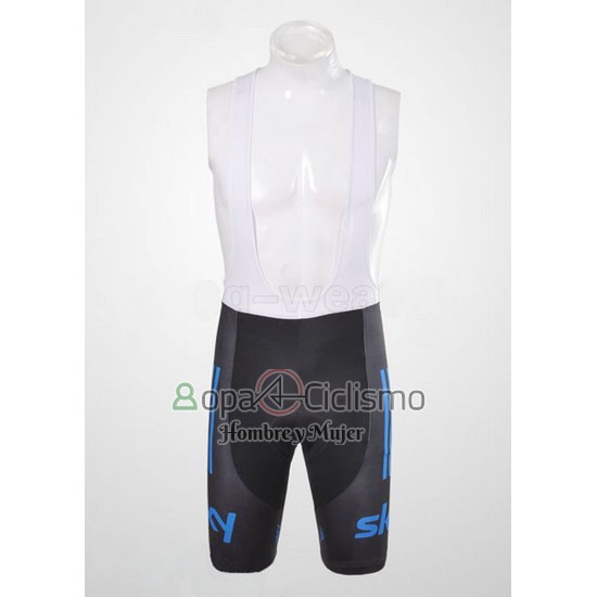 Sky Ropa Ciclismo Culotte Corto 2012 Mangas Cortas Negro y Azul